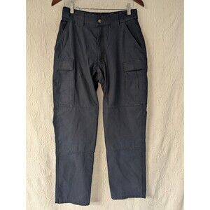 5.11 Tactical Women's Ripstop Dark Blue Military Cargo Pants, Size 30/30